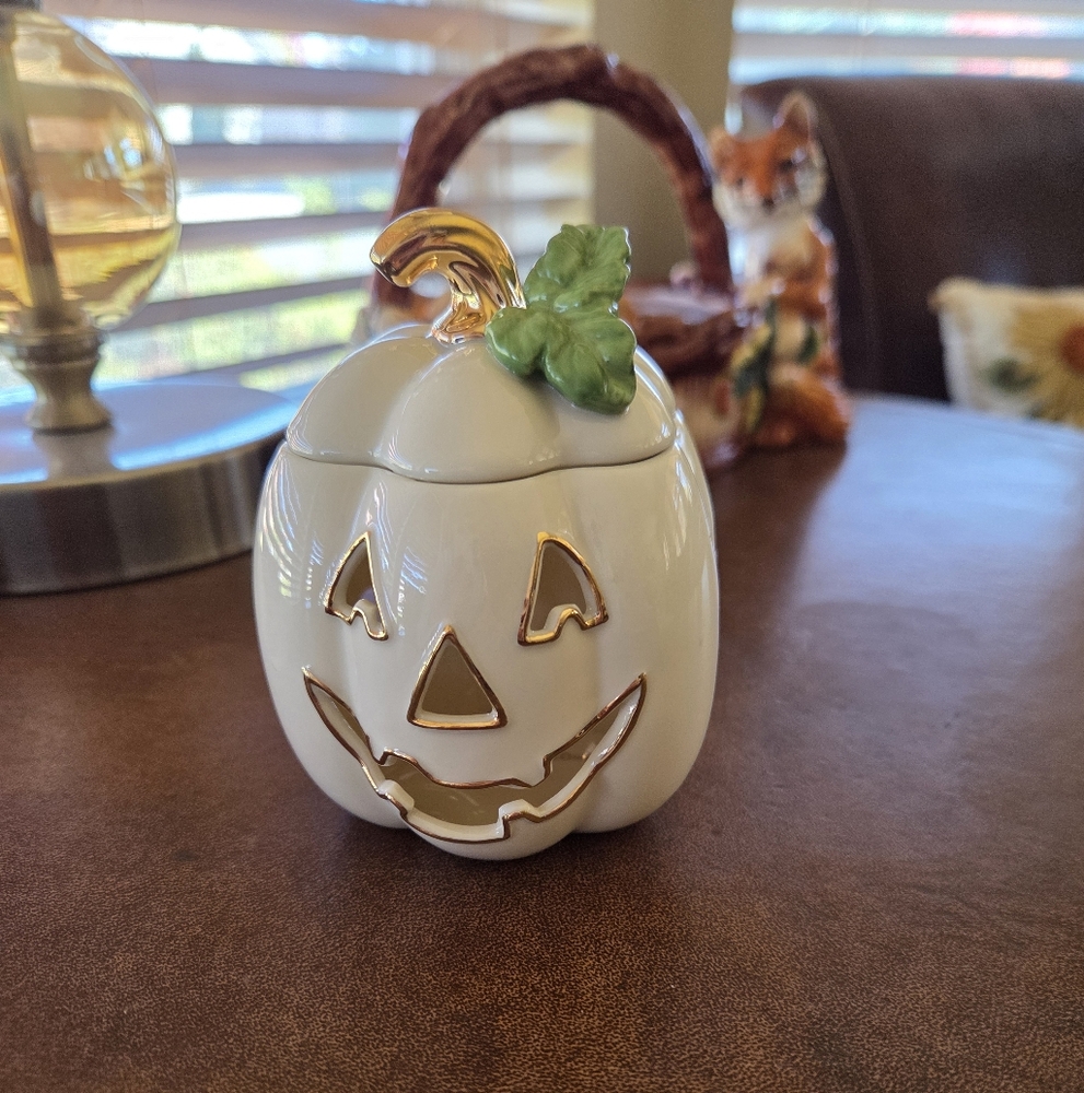 Lenox Pumpkin Tea Light Holder